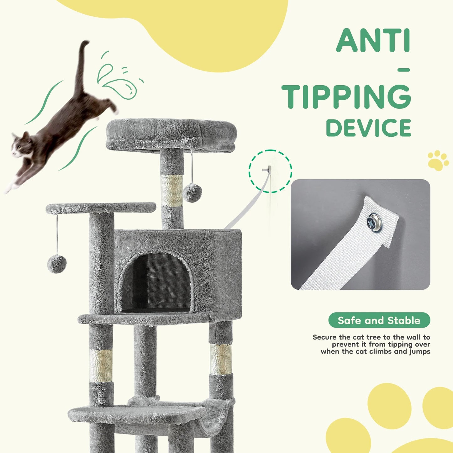 PurrMount Climbing Tower 43in