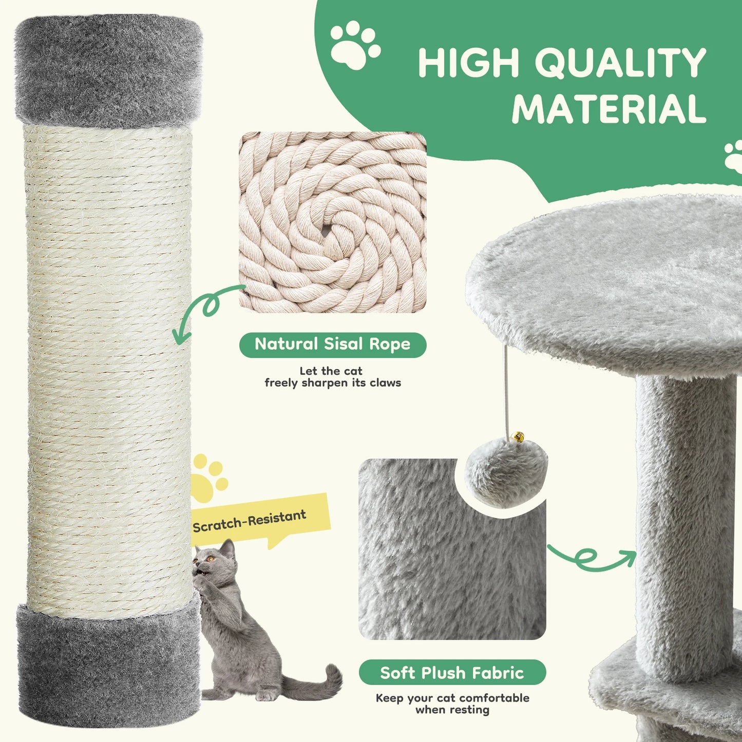 PurrMount Climbing Tower 43in